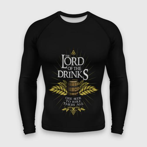 Мужской рашгард 3D Lord of Drinks, цвет 3D печать