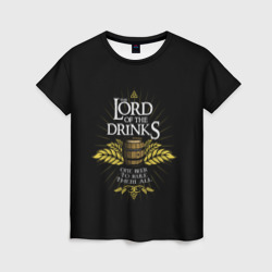 Женская футболка 3D Lord of Drinks