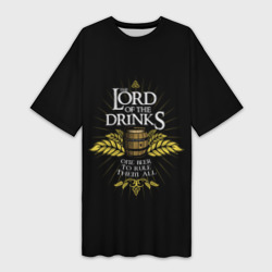 Платье-футболка 3D Lord of Drinks