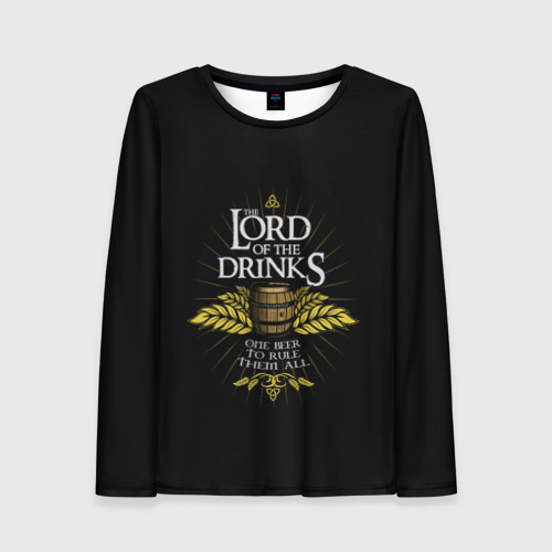 Женский лонгслив 3D Lord of Drinks