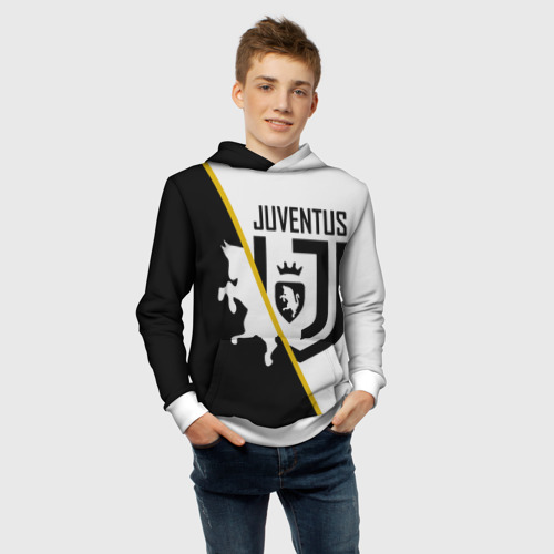 Детская толстовка 3D Juventus, цвет белый - фото 6