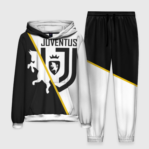 Мужской костюм с толстовкой 3D Juventus, цвет белый