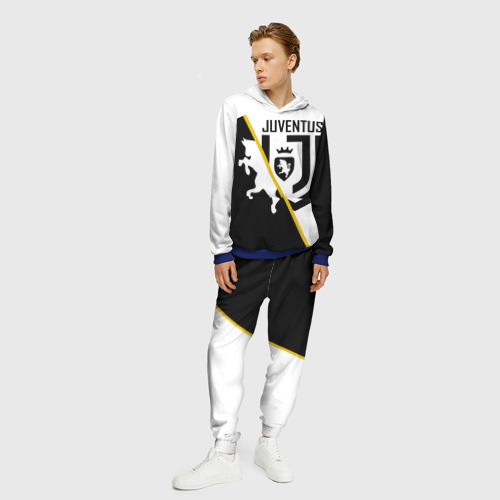 Мужской костюм с толстовкой 3D Juventus, цвет синий - фото 3