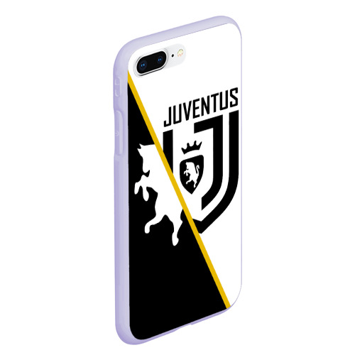Чехол для iPhone 7Plus/8 Plus матовый Juventus, цвет светло-сиреневый - фото 3