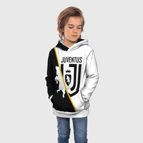 Детская толстовка 3D Juventus, цвет белый - фото 3