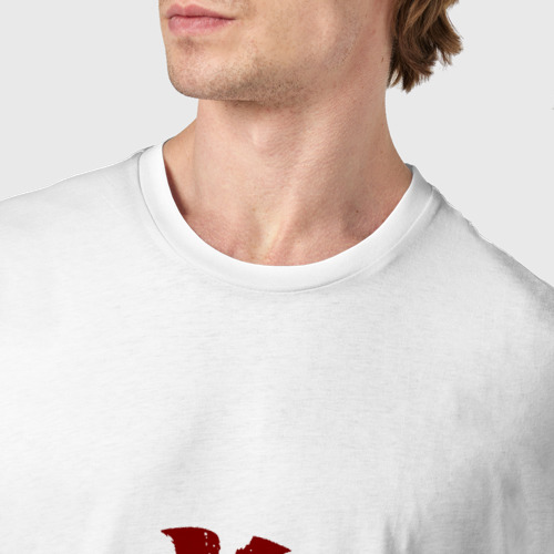 Мужская футболка хлопок Врата Эдема, цвет белый - фото 6