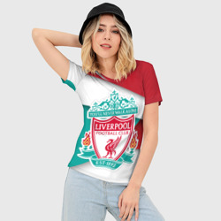 Женская футболка 3D Slim Ливерпуль формы - фото 2