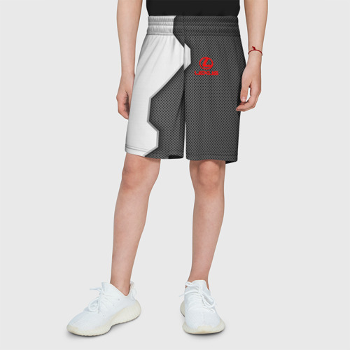 Детские спортивные шорты 3D Lexus sport uniform auto, цвет 3D печать - фото 4
