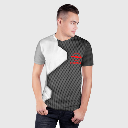 Мужская футболка 3D Slim Opel sport uniform auto, цвет 3D печать - фото 3