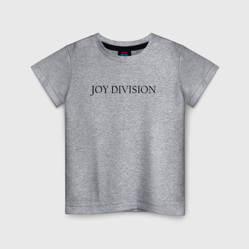 Детская футболка хлопок Joy Division, цвет меланж