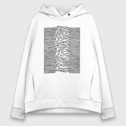 Женское худи Oversize хлопок Unknown Pleasures