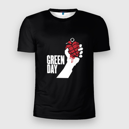 Мужская футболка 3D Slim Green Day, цвет 3D печать