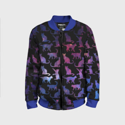 Детский бомбер 3D Космические Коты