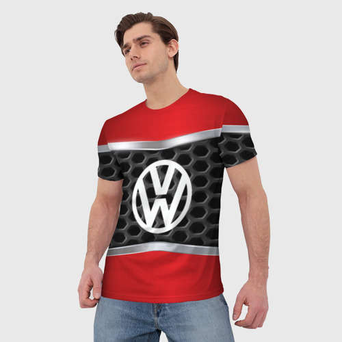 Мужская футболка 3D VOLKSWAGEN  - фото 3