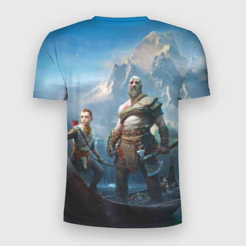 Мужская футболка 3D Slim God of War, цвет 3D печать - фото 2