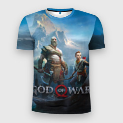 Мужская футболка 3D Slim God of War