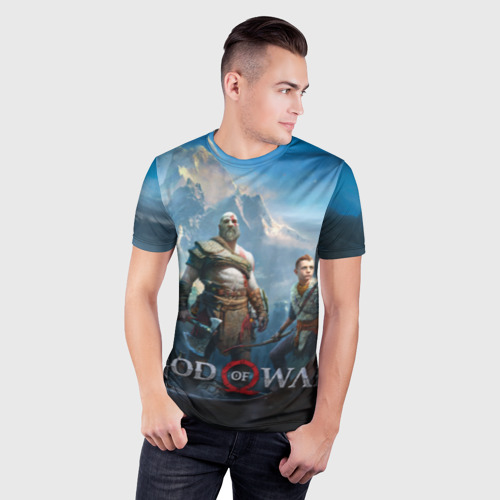 Мужская футболка 3D Slim God of War, цвет 3D печать - фото 3