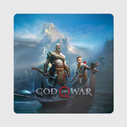 Магнит виниловый Квадрат God of War