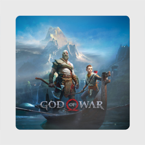 Магнит виниловый Квадрат God of War