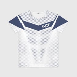 Детская футболка 3D Mass Effect N7