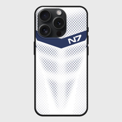 Чехол силиконовый для Apple iPhone 15 Pro матовый Mass Effect N7