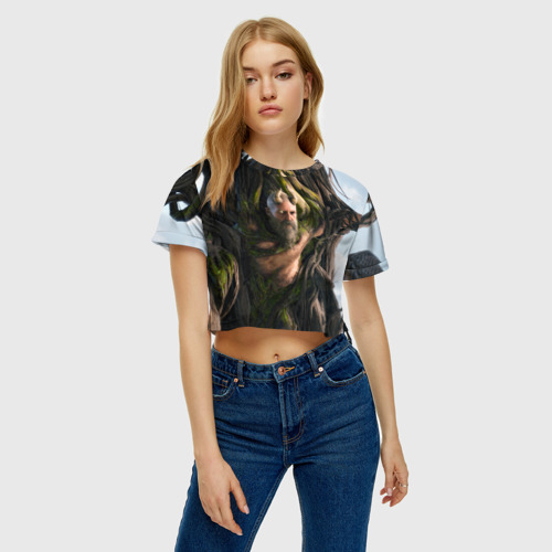 Женская футболка Crop-top 3D Мимир, цвет 3D печать - фото 3