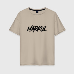 Женская футболка хлопок Oversize Markul