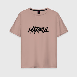 Женская футболка хлопок Oversize Markul