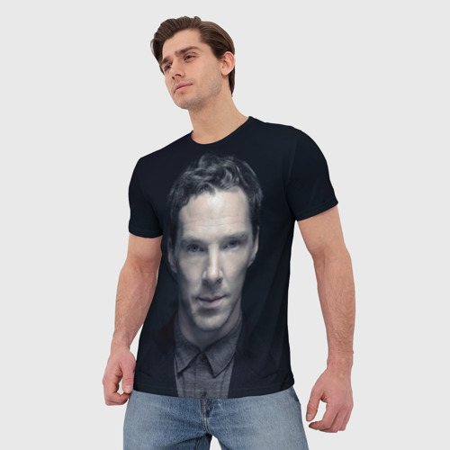 Мужская футболка 3D Cumberbatch, цвет 3D печать - фото 3