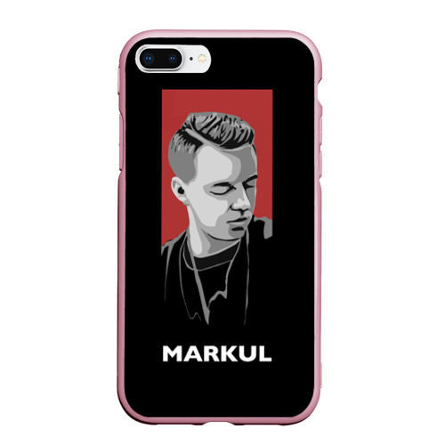 Чехол для iPhone 7Plus/8 Plus матовый  Markul_8, цвет розовый