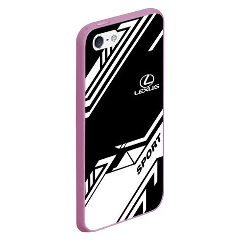 Чехол для iPhone 5/5S матовый Lexus sport, цвет розовый - фото 3