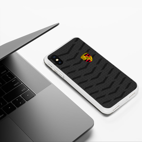 Чехол для iPhone XS Max матовый Porsche sport - фото 5