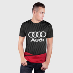 Мужская футболка 3D Slim Audi - фото 2