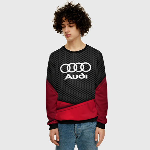 Мужской свитшот 3D Audi, цвет черный - фото 3