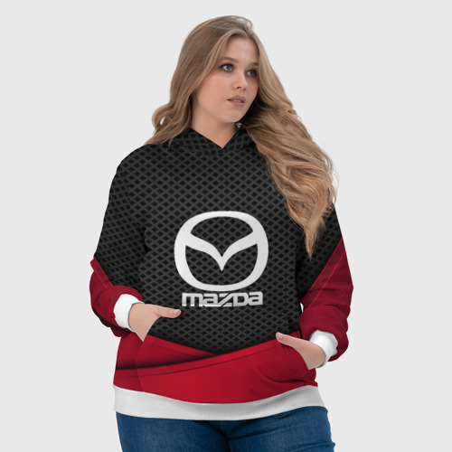 Женская толстовка 3D Mazda, цвет 3D печать - фото 6