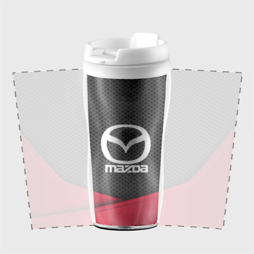 Термокружка-непроливайка Mazda, цвет белый - фото 2