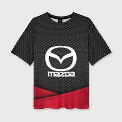 Женская футболка oversize 3D Mazda