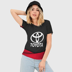 Женская футболка 3D Slim Toyota - фото 2