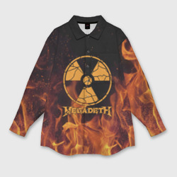 Мужская рубашка oversize 3D Megadeth