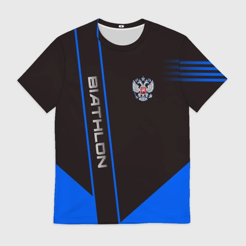 Мужская футболка 3D Biathlon Russia