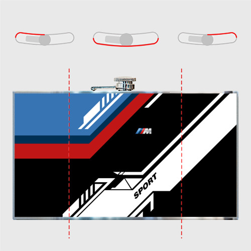 Фляга BmW geometry sport БМВ m performance - фото 5