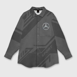 Мужская рубашка oversize 3D Mercedes sport