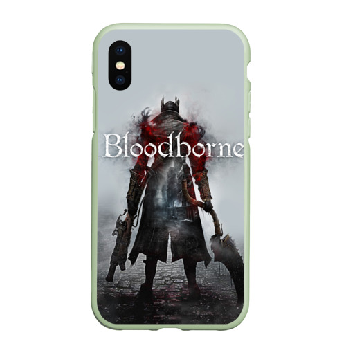 Чехол для iPhone XS Max матовый Bloodborne, цвет салатовый
