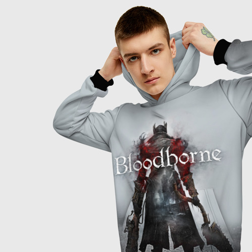 Мужская толстовка 3D Bloodborne, цвет черный - фото 5