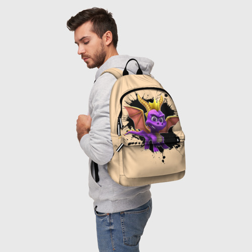 Рюкзак 3D с принтом Spyro, фото на моделе #1