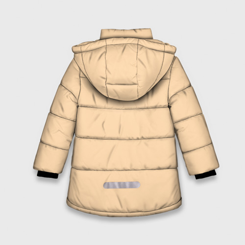 Зимняя куртка для девочек 3D с принтом Spyro, вид сзади #1