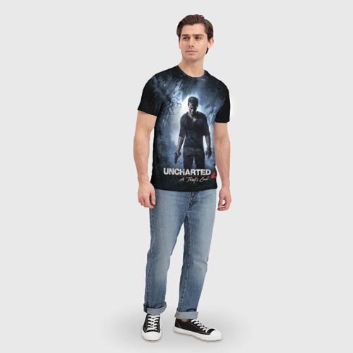 Мужская футболка 3D с принтом Путь вора, вид сбоку #3