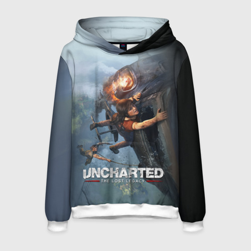 Мужская толстовка 3D Uncharted, цвет белый