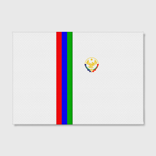 Холст прямоугольный I love Dagestan, цвет 3D печать - фото 2