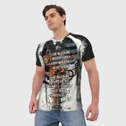 Мужская футболка 3D I am machine - фото 2